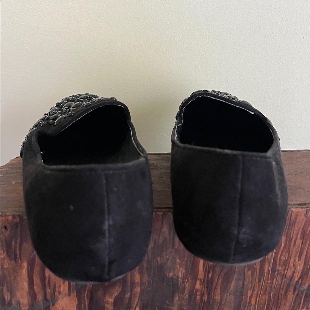 Simply Vera Vera Wang Black Jeweled Slip-On Loafers - Picture 8 of 10